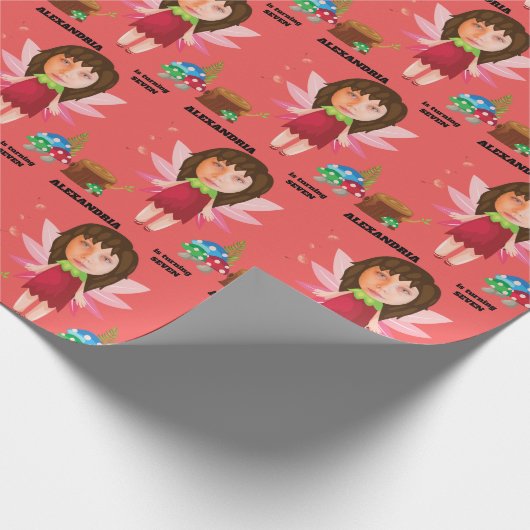 Betoverde Fairy Magic Pixie Nieuw Leuk Kinder Cade Cadeaupapier (Hoek)