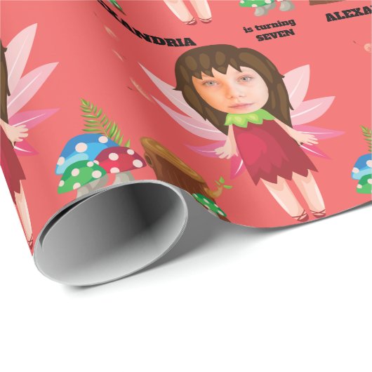 Betoverde Fairy Magic Pixie Nieuw Leuk Kinder Cade Cadeaupapier (Rol Hoek)