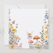 Betoverde Fairy Mushroom Bloemen Meisje Baby showe Kaart (Achterkant)