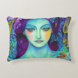 Betoverde Fairy Queen met vlinders Accent Kussen