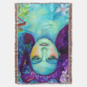 Betoverde Fairy Queen met vlinders Deken (Voorkant Verticaal)