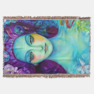 Betoverde Fairy Queen met vlinders Deken