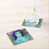 Betoverde Fairy Queen met vlinders Kartonnen Onderzetters (Insitu)