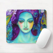 Betoverde Fairy Queen met vlinders Muismat (Met muis)