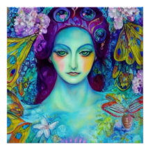 Betoverde Fairy Queen met vlinders