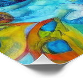 Betoverde Fairy Queen met vlinders Perfect Poster (Hoek)