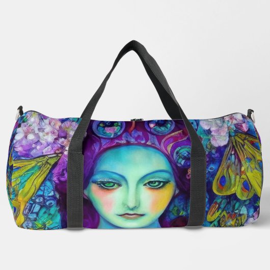 Betoverde Fairy Queen met vlinders Plunjezak (Voorkant)