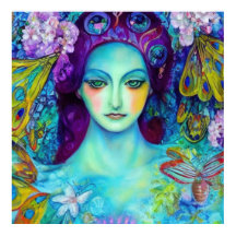 Betoverde Fairy Queen met vlinders