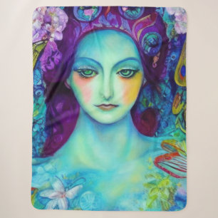 Betoverde Fairy Queen met vlinders Sherpa Deken