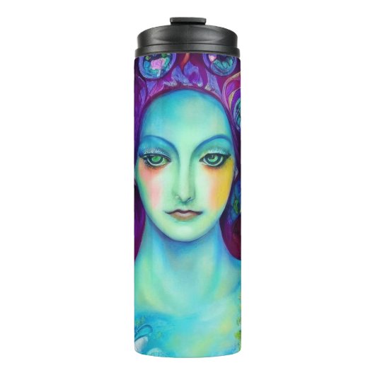 Betoverde Fairy Queen met vlinders Thermosbeker (Voorkant)