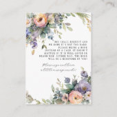 Betoverde Fairy Tea Party Bloemenboeken voor Baby Informatiekaartje (Achterkant)