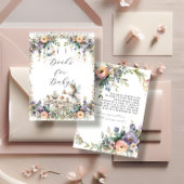 Betoverde Fairy Tea Party Bloemenboeken voor Baby Informatiekaartje