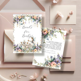 Betoverde Fairy Tea Party Bloemenboeken voor Baby Informatiekaartje