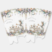 Betoverde Fairy Tea Party Floral Baby shower Bedankdoosjes (Ongevouwen)