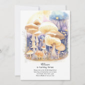 Betoverde Fairycore Mushroom Verjaardag uitnodigin Kaart (Voorkant)