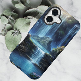 Betoverde Fantasie Waterval Droomlandschap  iPhone 16 Hoesje