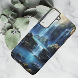 Betoverde Fantasie Waterval Droomlandschap  Samsung Galaxy Hoesje
