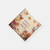 Betoverde Fantasy Herfst Herfst Bos Dieren Servet (Hoek)