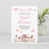 Betoverde fee baby shower kaart (Staand voorkant)