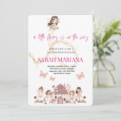 Betoverde fee baby shower kaart (Staand voorkant)