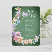 Betoverde fee baby shower kaart (Staand voorkant)