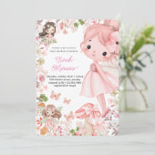 Betoverde fee baby shower kaart (Staand voorkant)