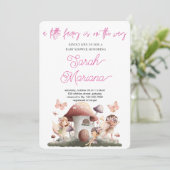 Betoverde fee baby shower kaart (Staand voorkant)