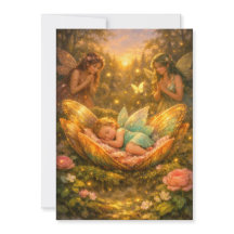 Betoverde fee baby shower uitnodiging