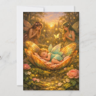 Betoverde fee baby shower uitnodiging