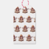 Betoverde fee met paddenstoelen Meisje Baby shower Cadeaulabel (Achterkant)