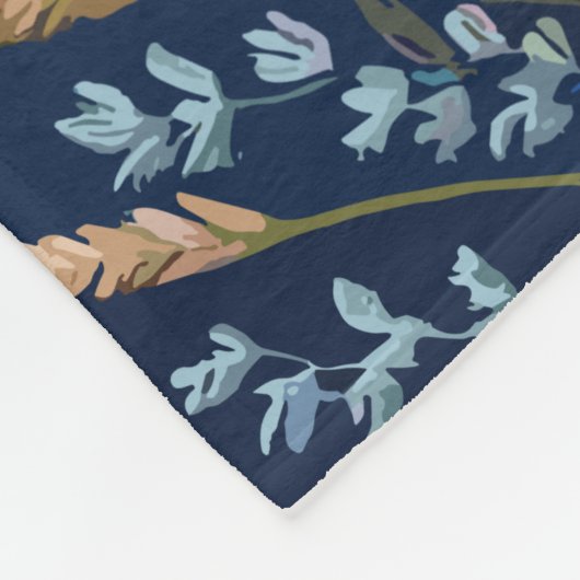 Betoverde Flora Geborduurde Wildflower Meadow Fleece Deken (Hoek)