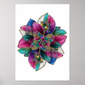 Betoverde Flora Zachte Pastel Ethische Kunst Poste Poster (Voorkant)