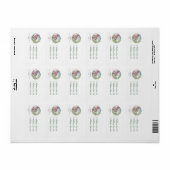 Betoverde Floral Elegance bruiloft Etiket (Full Sheet)