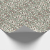 Betoverde florale vintage: retro wallpapers. cadeaupapier (Hoek)