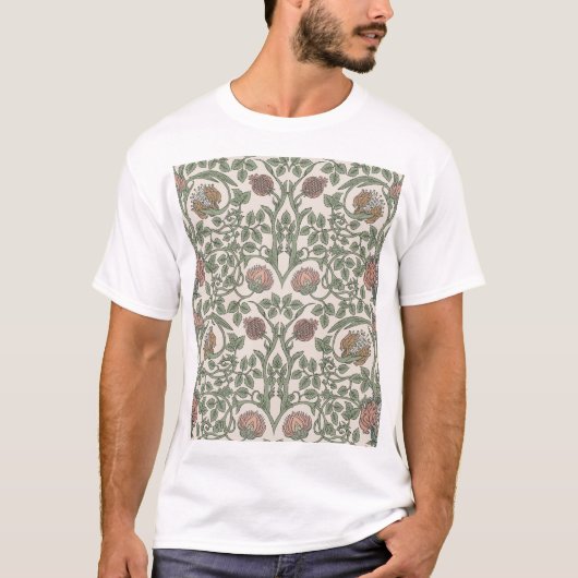Betoverde florale vintage: retro wallpapers. t-shirt (Voorkant)