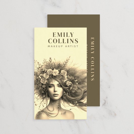 Betoverde Florals Make-up Artist Visitekaartje