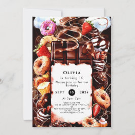 Betoverde Fontein Chocolade Verjaardag Kaart