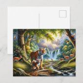 Betoverde Forest Harmony Schilderij Briefkaart (Voorkant / Achterkant)