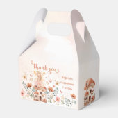 Betoverde Forest Mushroom Meisje's Eerste Verjaard Bedankdoosjes (Voorkant Zijde)