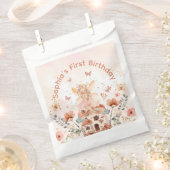 Betoverde Forest Mushroom Meisje's Eerste Verjaard Bedankzakje (Geknipt)