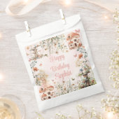 Betoverde Forest Mushroom Meisje's Eerste Verjaard Bedankzakje (Geknipt)