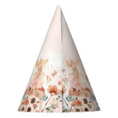 Betoverde Forest Mushroom Meisje's Eerste Verjaard Feesthoedjes (Achterkant)