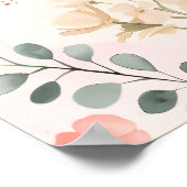 Betoverde Forest Mushroom Meisje's Eerste Verjaard Poster (Hoek)