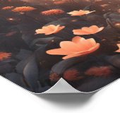 Betoverde Forest PEACH KLEINE LICHTJES Poster (Hoek)