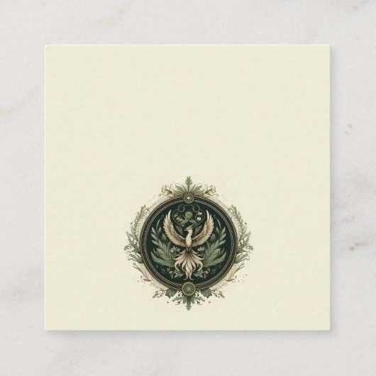  betoverde Forest QR-code Informatiekaartje (Achterkant)