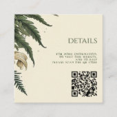  betoverde Forest QR-code Informatiekaartje (Voorkant)