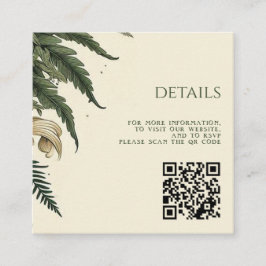  betoverde Forest QR-code Informatiekaartje