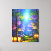 Betoverde Forest Stretched Canvas Print (Voorkant)