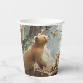 Betoverde Forest Wrap-Around Kunstwerk Baby shower Papieren Bekers (Voorkant)