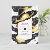 Betoverde Galaxy Space Verjaardag Kaart (Staand voorkant)